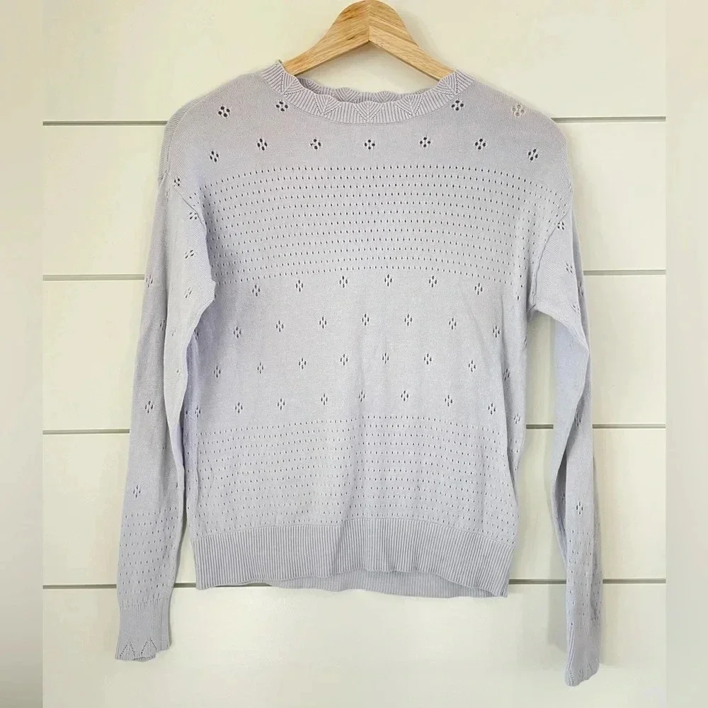 Lauren Conrad Light Blue Sweater - Picture 2 of 4